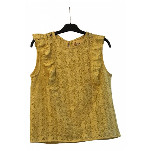 Pre-owned Leon & Harper Top In Yellow