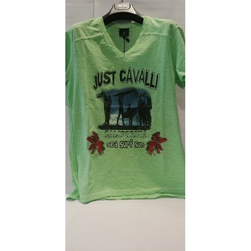 Pre-owned Just Cavalli T-shirt In Green