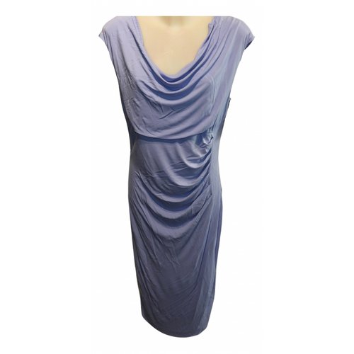Pre-owned Marc Cain Mid-length Dress In Blue