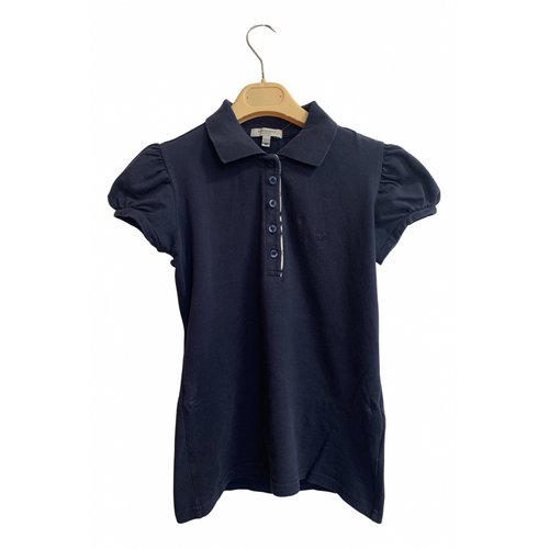 Pre-owned Burberry Polo In Navy