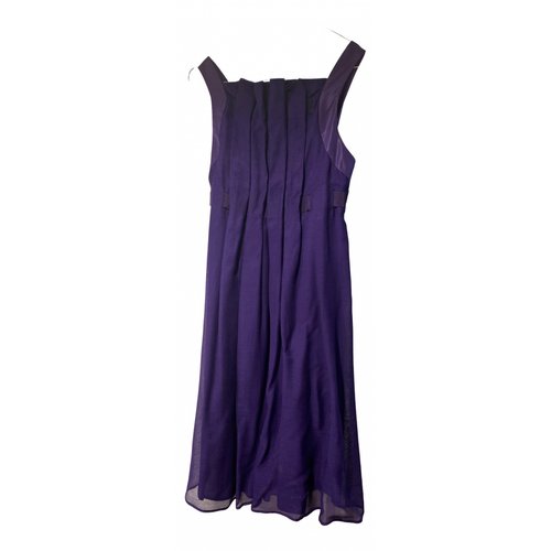 Pre-owned Aspesi Silk Dress In Purple