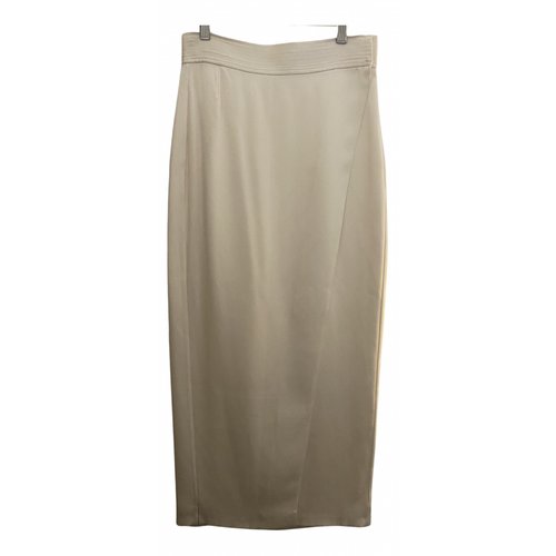 Pre-owned Adam Lippes Silk Mid-length Skirt In White
