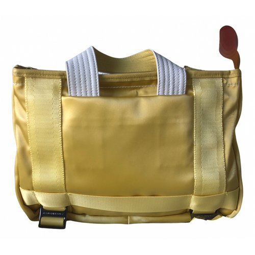 Pre-owned Mandarina Duck Cloth Handbag In Yellow