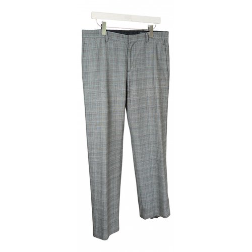 Pre-owned Marc Jacobs Wool Trousers In Grey