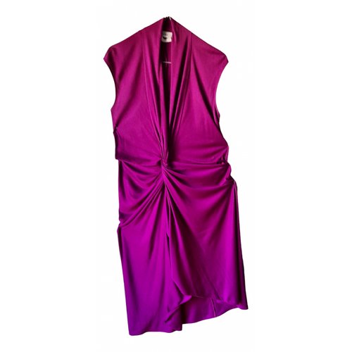 Pre-owned Saint Laurent Mid-length Dress In Purple