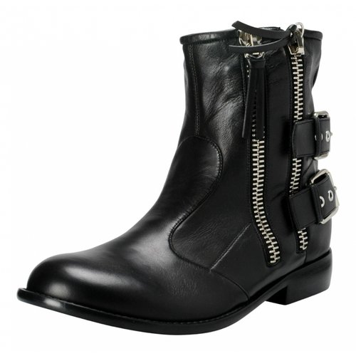 Pre-owned Giuseppe Zanotti Leather Boots In Black