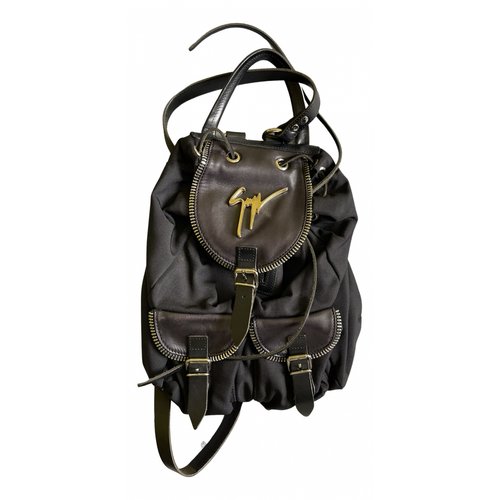 Pre-owned Giuseppe Zanotti Leather Backpack In Black