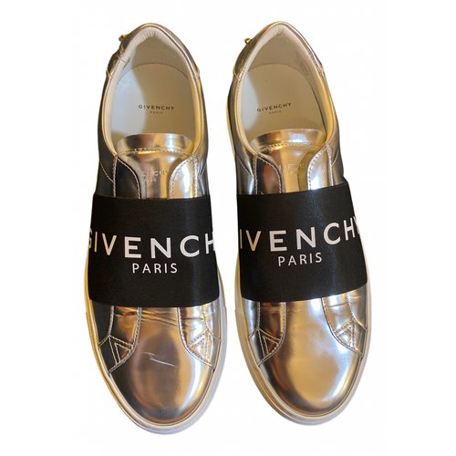 Pre-owned Givenchy Leather Trainers In Silver
