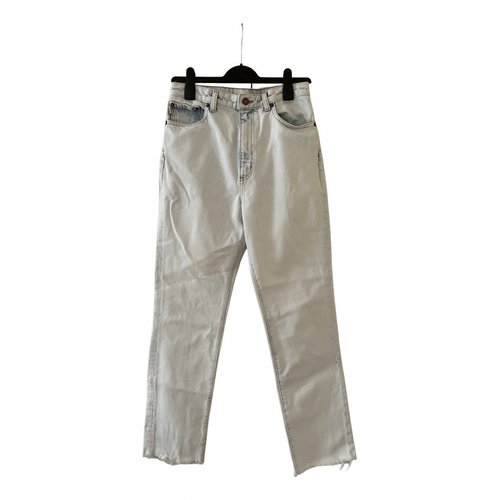 Pre-owned Marc Jacobs Straight Jeans In Beige