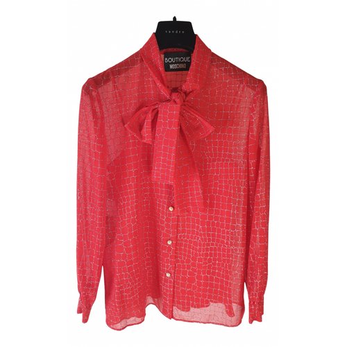 Pre-owned Moschino Blouse In Red