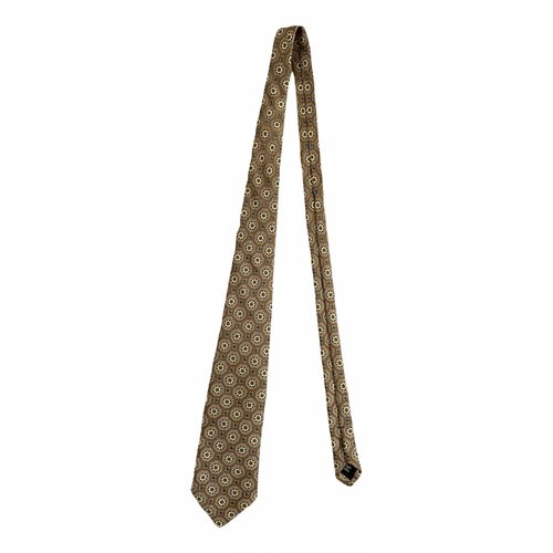 Pre-owned Polo Ralph Lauren Silk Tie In Brown