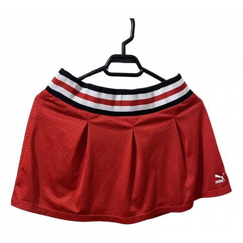 Pre-owned Puma Mini Skirt In Red