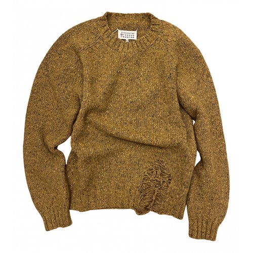 Pre-owned Maison Margiela Wool Pull In Gold