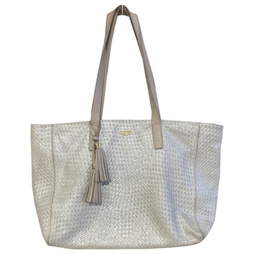 Pre-owned Ugg Leather Handbag In Silver