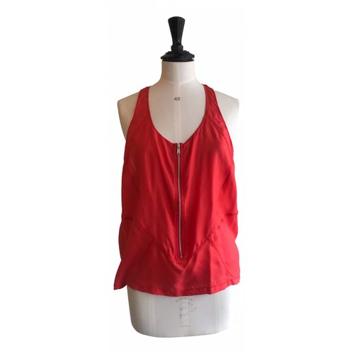 Pre-owned Acne Studios Silk Camisole In Red