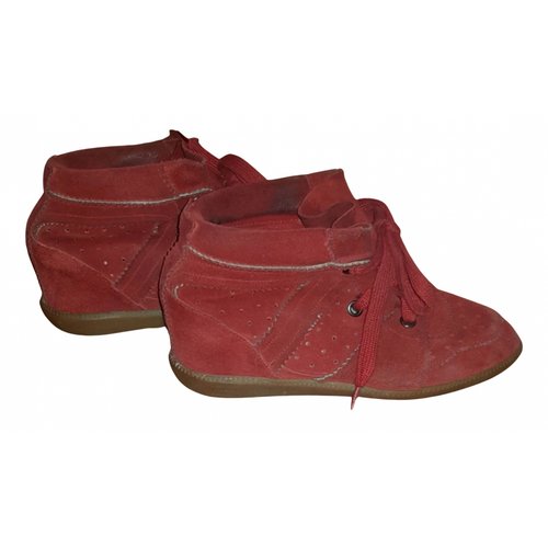Pre-owned Isabel Marant Étoile Betty Trainers In Red