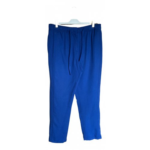 Pre-owned Lacoste Trousers In Blue