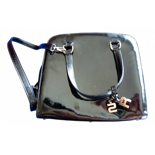 Pre-owned Sonia Rykiel Patent Leather Handbag In Black