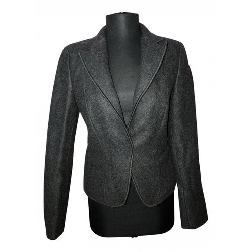 Pre-owned Miu Miu Linen Jacket In Grey