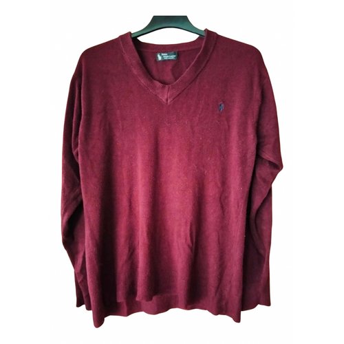 Pre-owned Polo Ralph Lauren Cashmere Pull In Burgundy