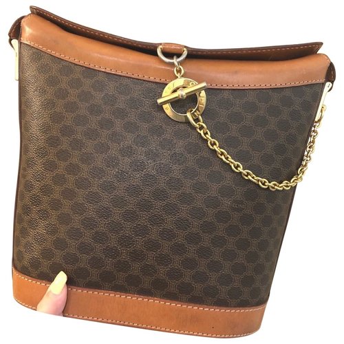 Pre-owned Celine Leather Crossbody Bag In Brown
