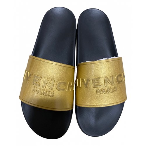 Pre-owned Givenchy Sandals In Gold