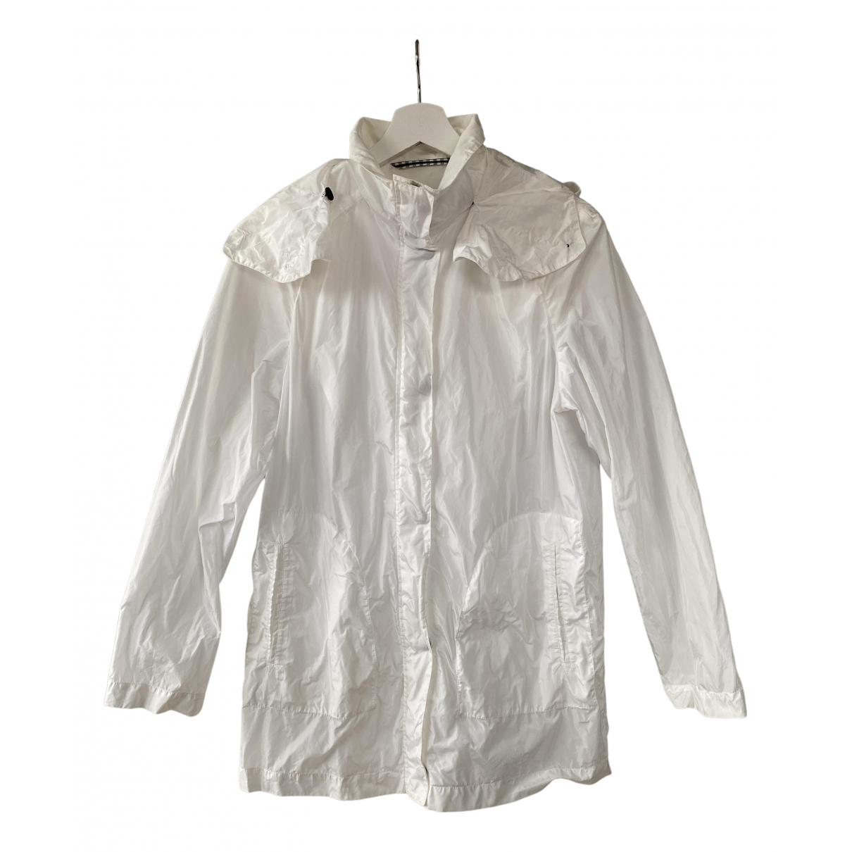 Pre-owned Aquascutum Jacket In White 