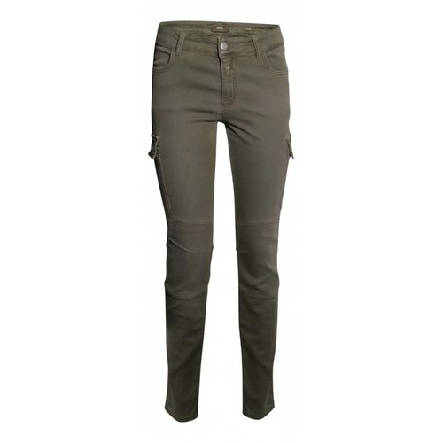 Pre-owned Closed Slim Jeans In Khaki