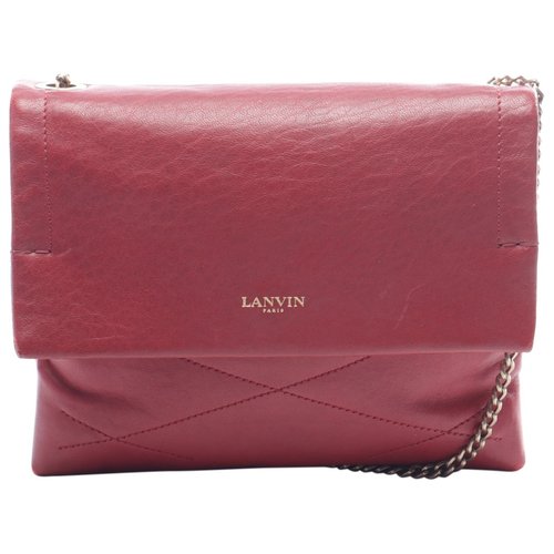 Pre-owned Lanvin Leather Bag In Red