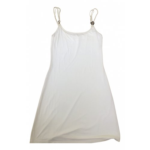 Pre-owned Fisico Mid-length Dress In White