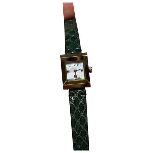 Pre-owned Gucci Watch In Green