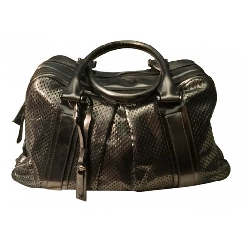 Pre-owned Burberry Leather Handbag In Metallic