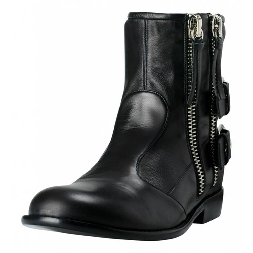 Pre-owned Giuseppe Zanotti Leather Boots In Black