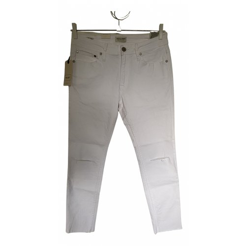 Pre-owned Jack & Jones Slim Jeans In White