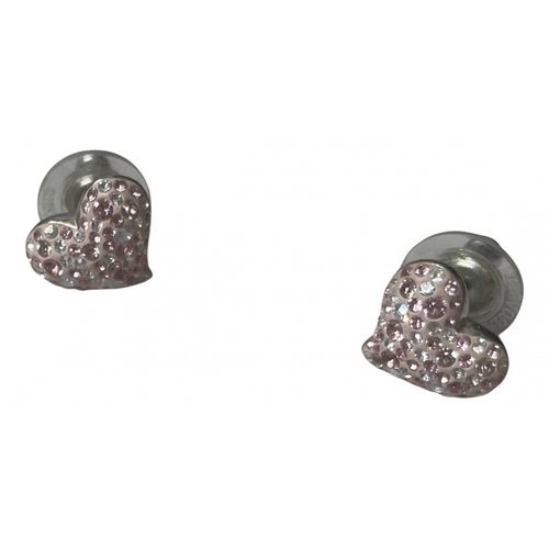 Pre-owned Swarovski Earrings In Pink