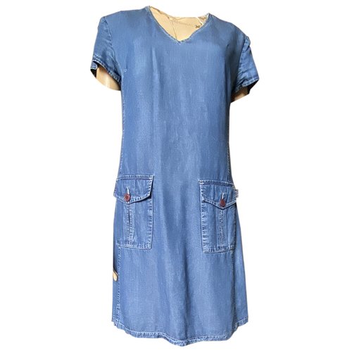 Pre-owned Krizia Mini Dress In Blue