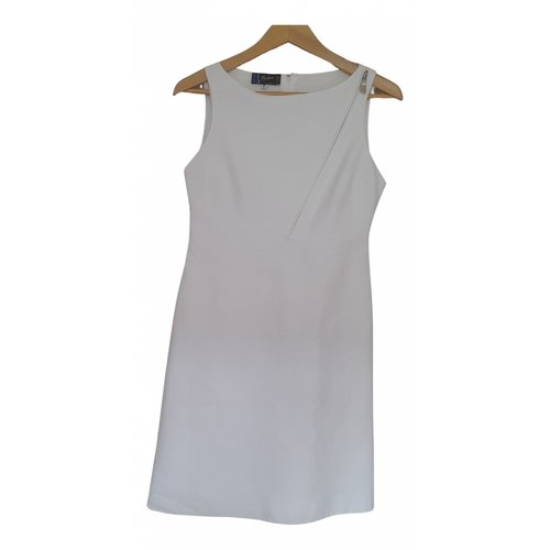Pre-owned Claude Montana Mid-length Dress In White