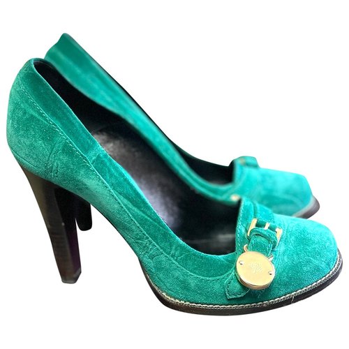 Pre-owned Mulberry Heels In Green