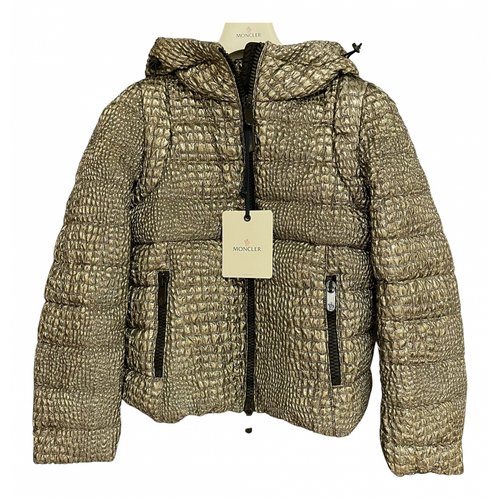 Pre-owned Moncler Coat In Gold
