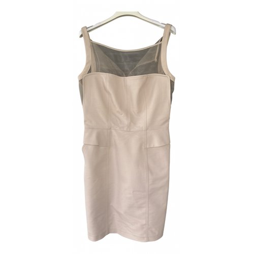 Pre-owned Atos Lombardini Dress In Beige