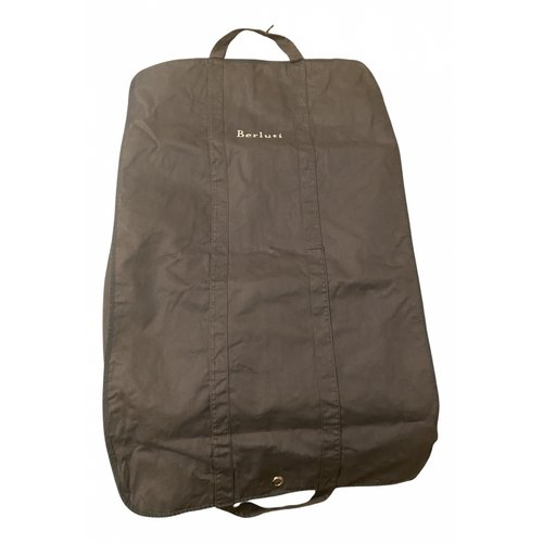 Pre-owned Berluti Cloth Travel Bag In Black