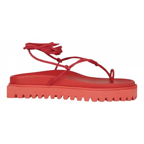 Pre-owned Attico Sandals In Red