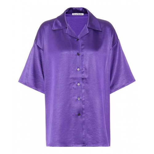 Pre-owned Acne Studios Lace Shirt In Purple