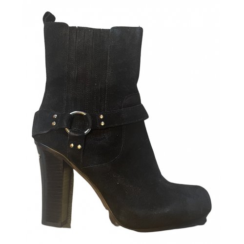 Pre-owned Liujo Ankle Boots In Black