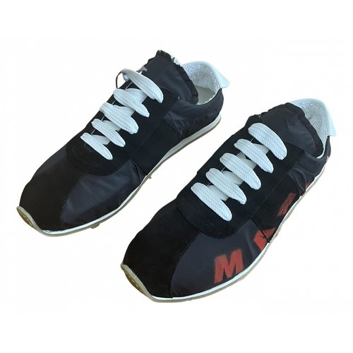 Pre-owned Marni Low Trainers In Black