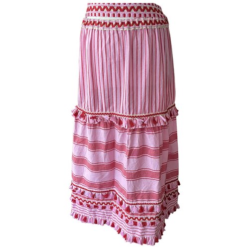 Pre-owned Dodo Bar Or Maxi Skirt In Pink