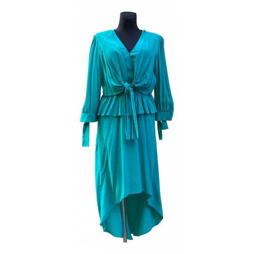 Pre-owned Designers Remix Mid-length Dress In Green