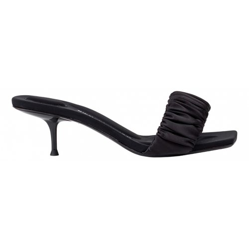 Pre-owned Alexander Wang Cloth Sandals In Black