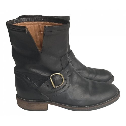 Pre-owned Fiorentini + Baker Leather Ankle Boots In Brown