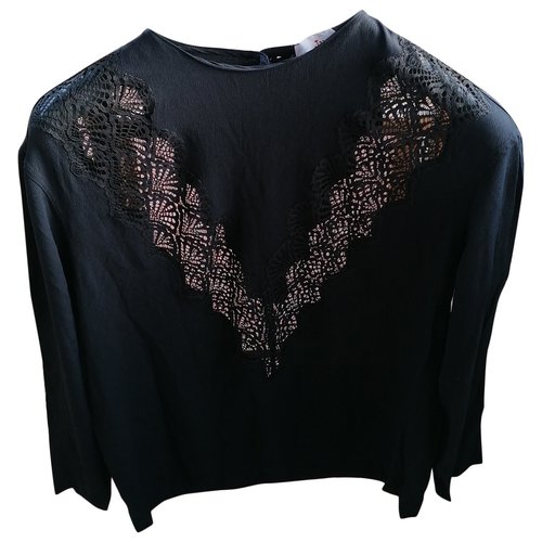 Pre-owned Jucca Silk Blouse In Black